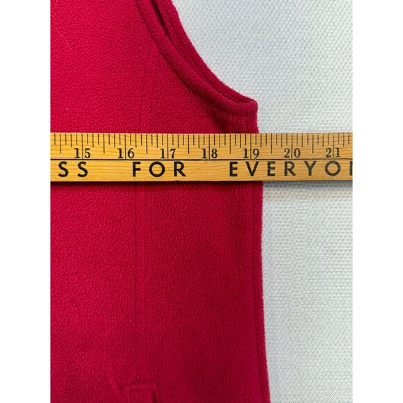 Woolrich Womens Fleece Vest Small Fuchsia Pink Warm Cozy Classic - Picture 4 of 10